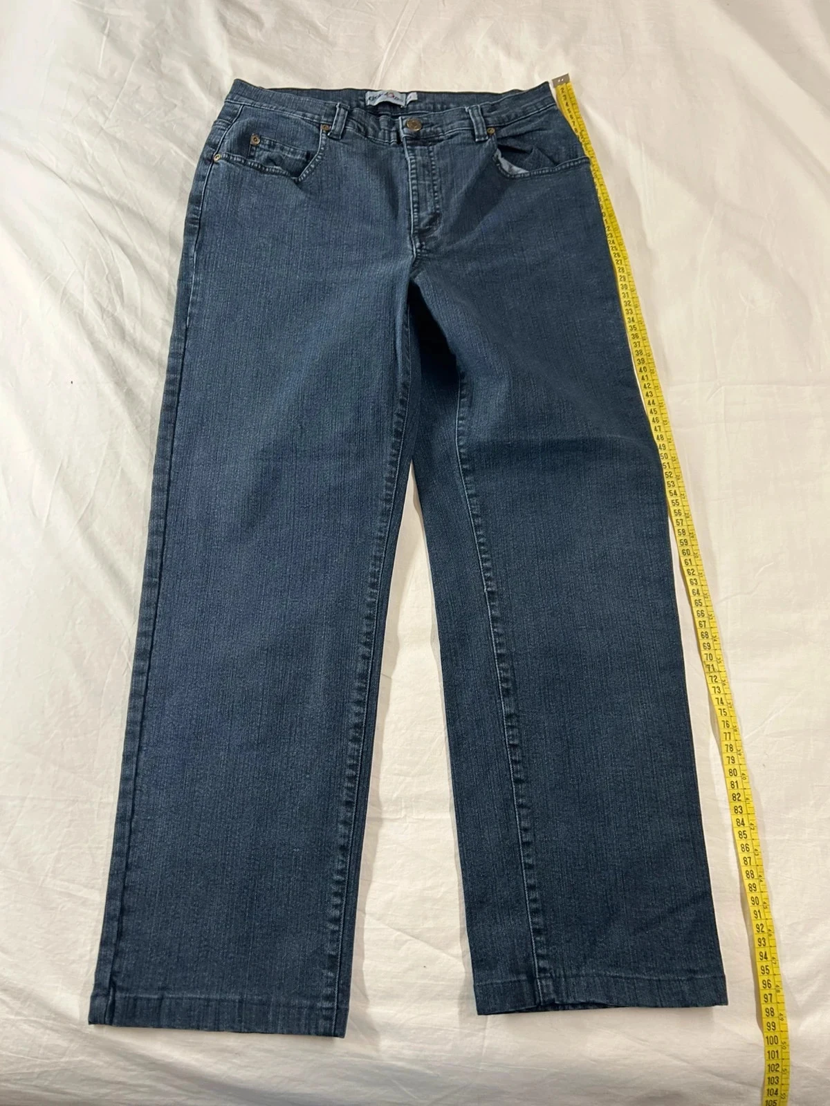 Jean bleu marine taille haute Cécile D'orges – photo 2